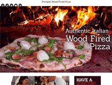 Tablet Screenshot of pompeiiwoodfiredpizza.com